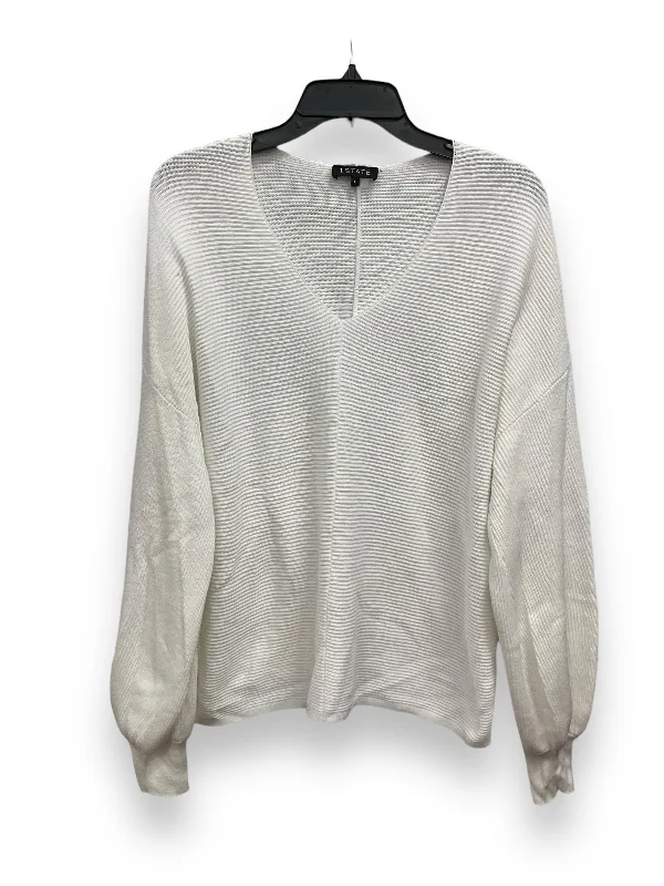 Overstock Top Long Sleeve By 1.state In Cream, Size: S
