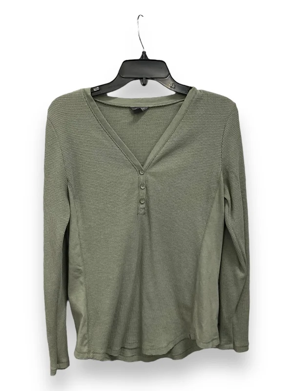 Deal of the Week Top Long Sleeve By Eddie Bauer In Green, Size: L