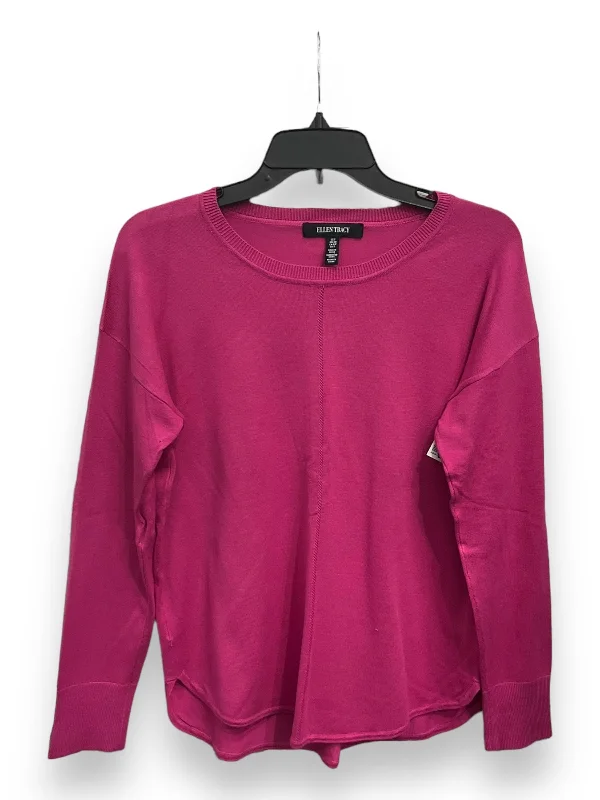 Bargain Bin Top Long Sleeve By Ellen Tracy In Pink, Size: S