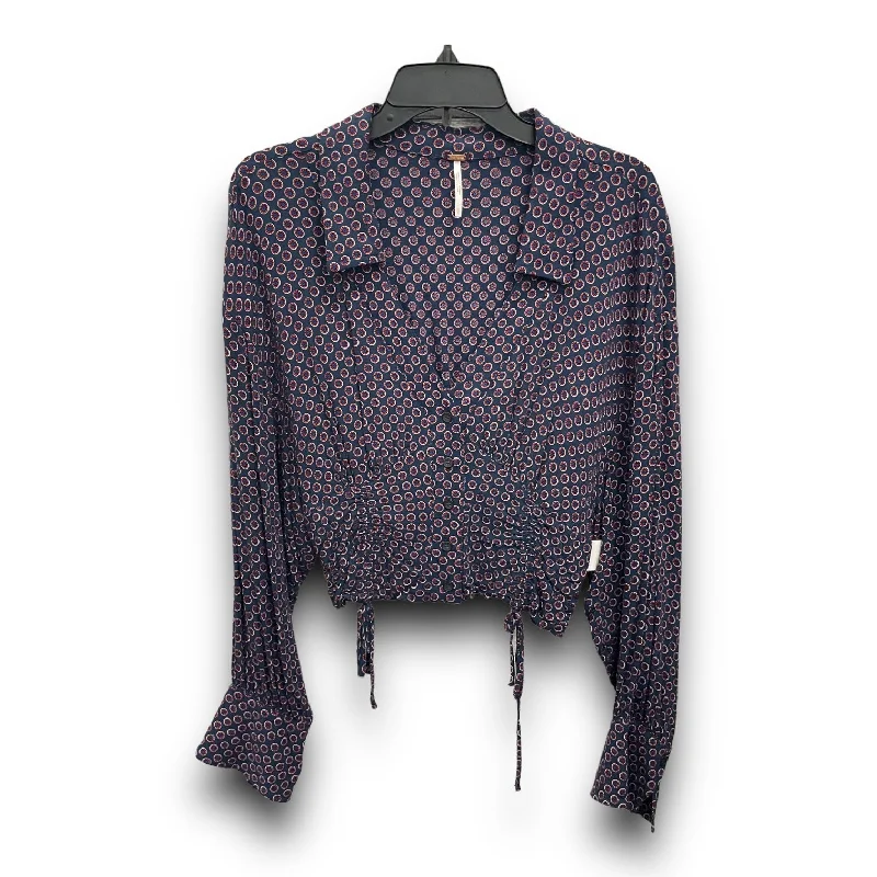 Instant Discount Top Long Sleeve By Free People In Multi-colored, Size: L