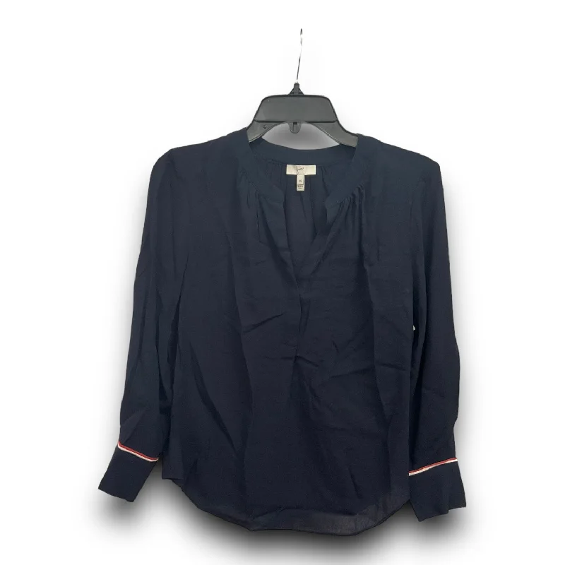 Fantastic Deals Top Long Sleeve By Joie In Navy, Size: Xs