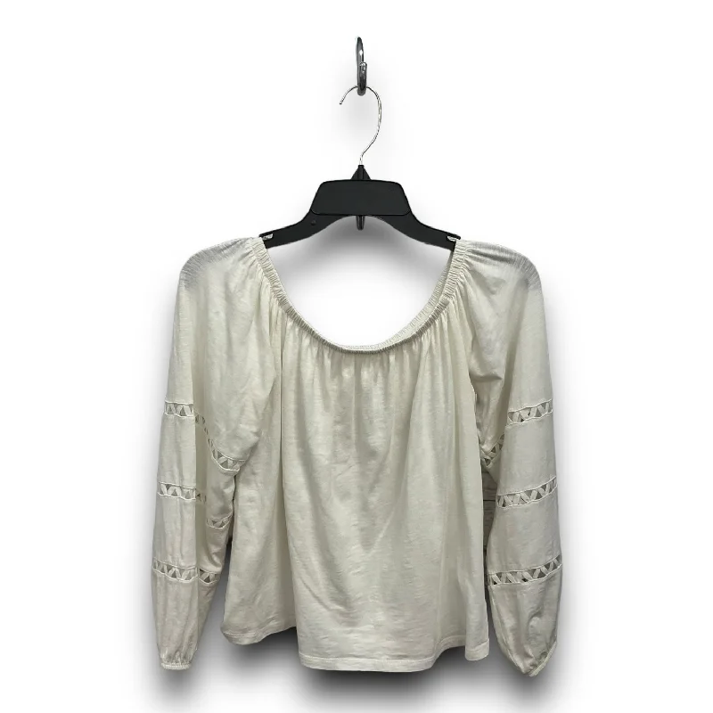 Take Advantage Top Long Sleeve By Lilly Pulitzer In Cream, Size: Xs