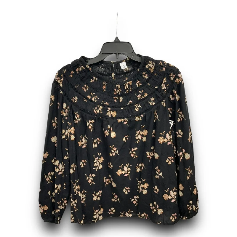 Value Deals Top Long Sleeve By Old Navy In Floral Print, Size: M