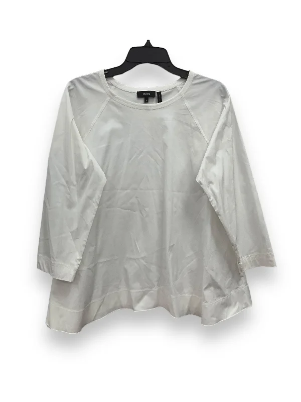 Weekend Deal Top Long Sleeve By Theory In Cream, Size: L