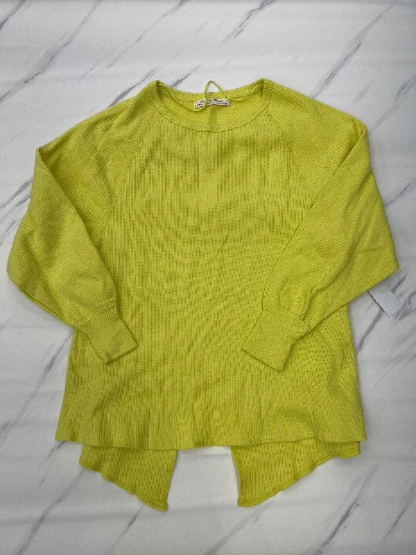 Bonus Savings Top Long Sleeve By We The Free In Yellow, Size: Xs