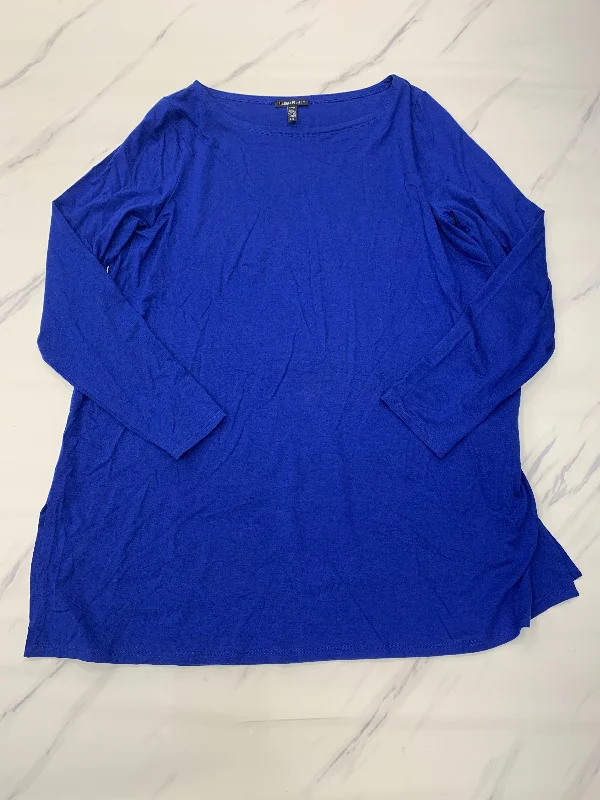 Hot Deal Top Long Sleeve Designer Eileen Fisher, Size L