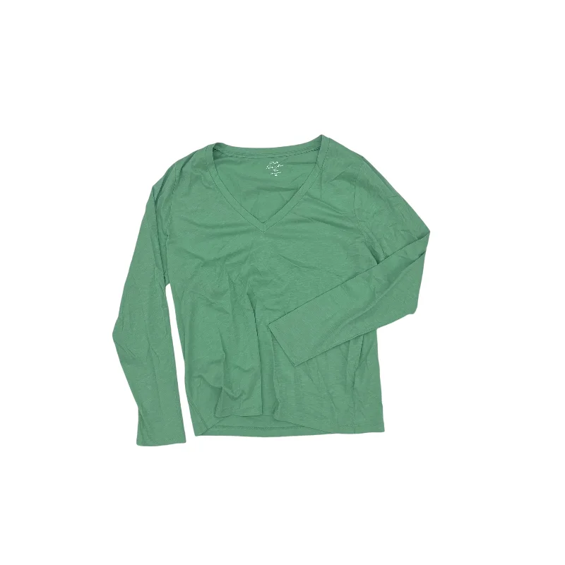 Major Savings Top Ls Basic By J. Crew In Green, Size:Xl