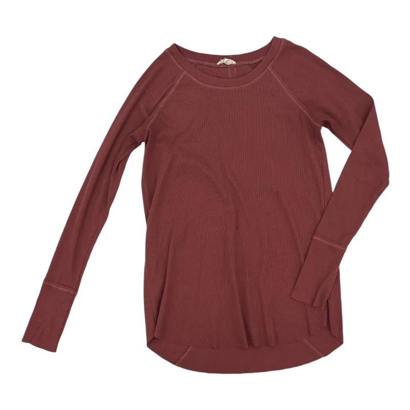 Loyalty Reward Top Ls By Easel In Red, Size:S