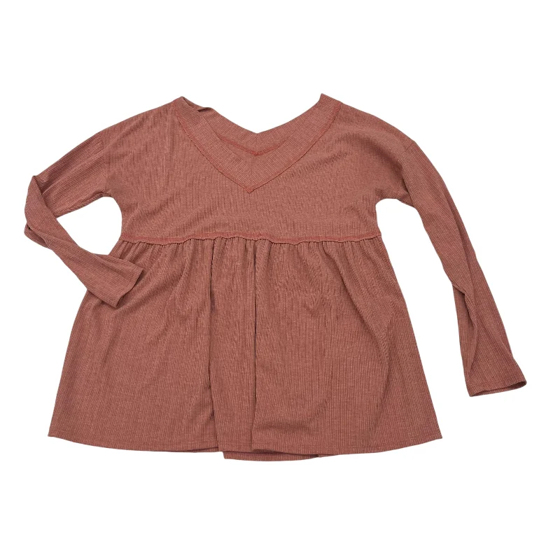 Lowest Price Top Ls By First Love In Orange, Size:M