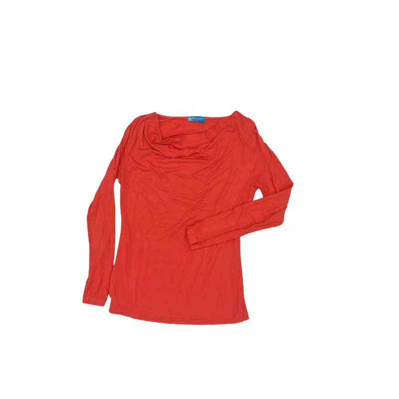 Mega Deal Top Ls By Fresh Produce In Orange, Size:M