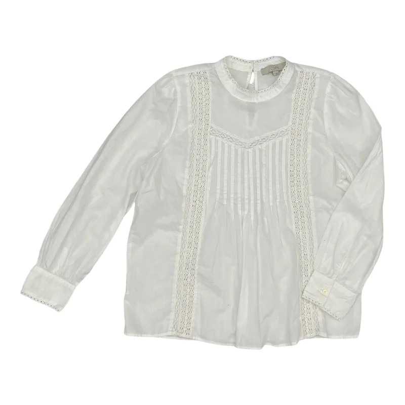 Year-End Clearance Top Ls By Loft In White, Size:L