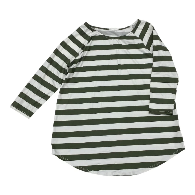 Special Price Top Ls By Reborn J In Green & White, Size:L