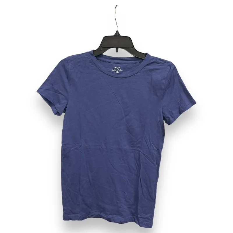 Markdown Madness Top Short Sleeve Basic By J. Crew In Blue, Size: S