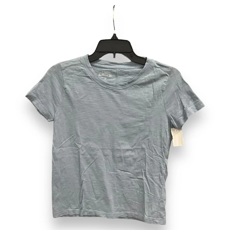 Exclusive Preview Top Short Sleeve Basic By J. Crew In Blue, Size: Xs