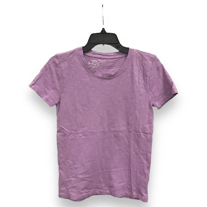Price Blitz Top Short Sleeve Basic By J. Crew In Purple, Size: Xs