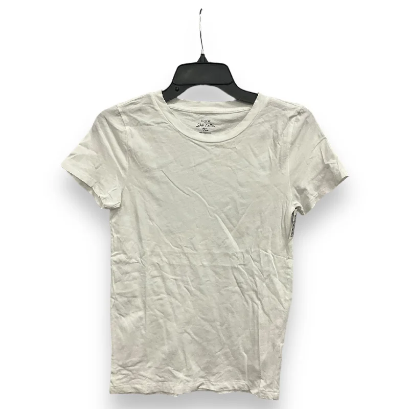 Instant Savings Top Short Sleeve Basic By J. Crew In White, Size: S