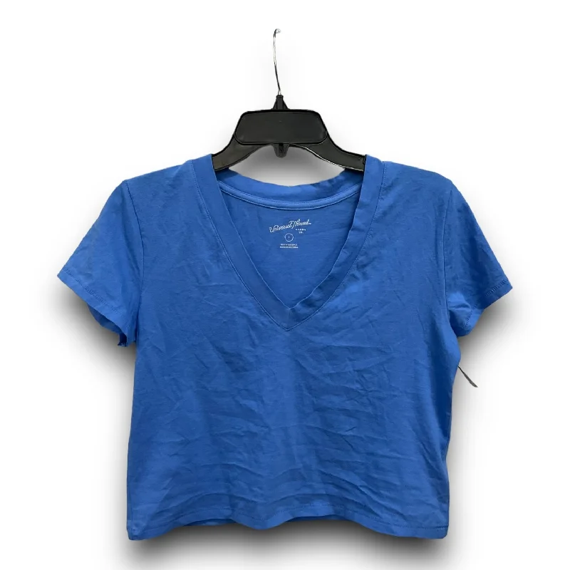 Exclusive Offers Top Short Sleeve Basic By Universal Thread In Blue, Size: S