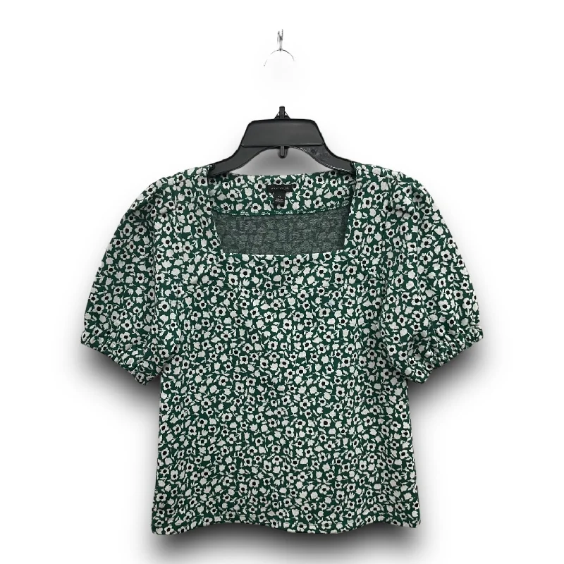 Hurry In Top Short Sleeve By Ann Taylor In Floral Print, Size: Xs