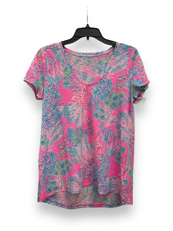Online Only Top Short Sleeve By Lilly Pulitzer In Multi-colored, Size: S
