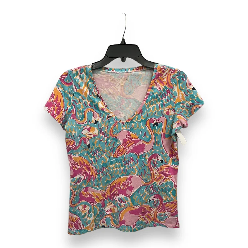 Seasonal Clearance Top Short Sleeve By Lilly Pulitzer In Multi-colored, Size: S