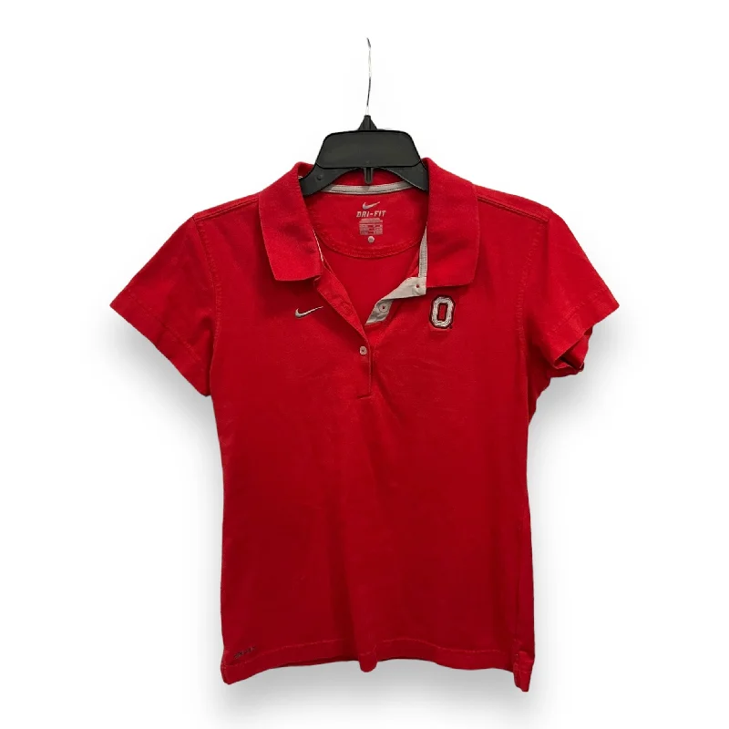 Blowout Sale Top Short Sleeve By Nike Apparel In Red, Size: M