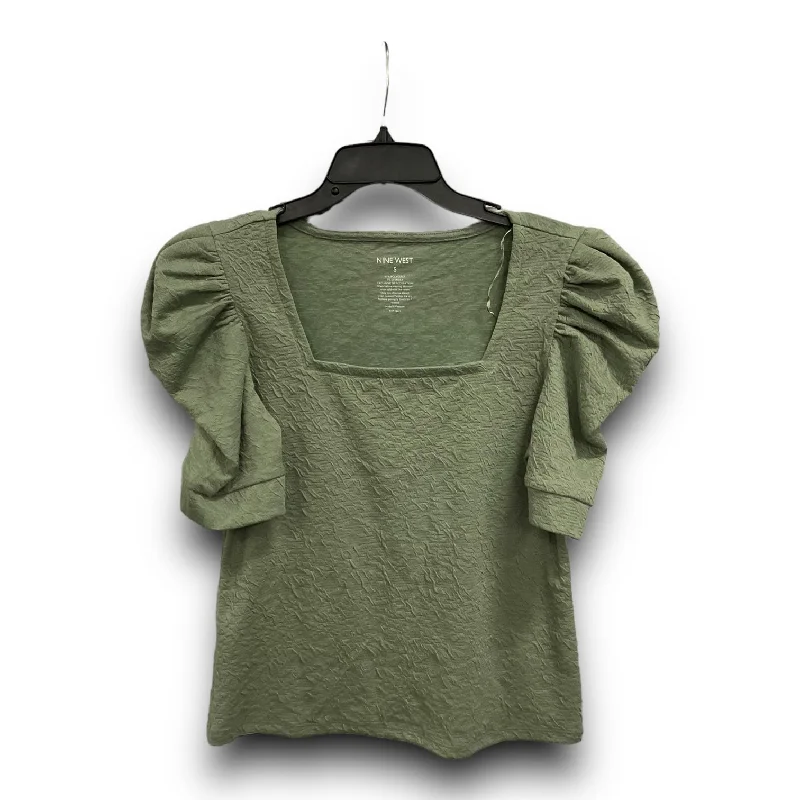 Blowout Deals Top Short Sleeve By Nine West In Green, Size: S