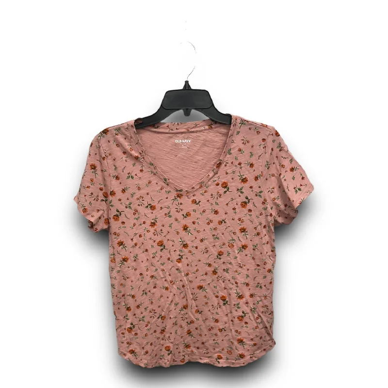 Now or Never Top Short Sleeve By Old Navy In Pink, Size: M