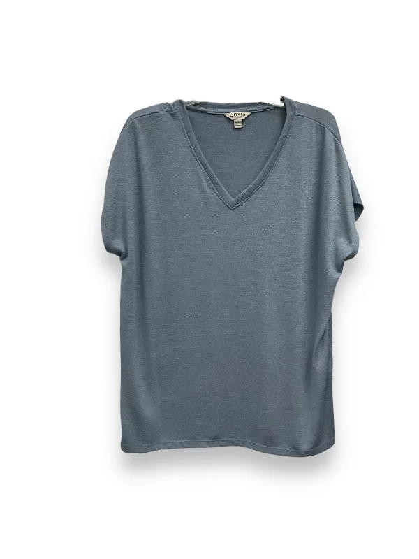 Daily Deals Top Short Sleeve By Orvis In Blue, Size: L