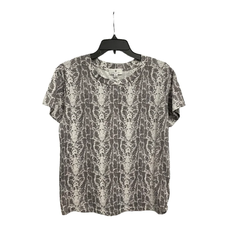 The Best Prices Top Short Sleeve By Socialite In Snakeskin Print, Size: S