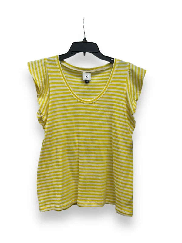 Factory Direct Sale Top Sleeveless By Cabi In Striped Pattern, Size: S