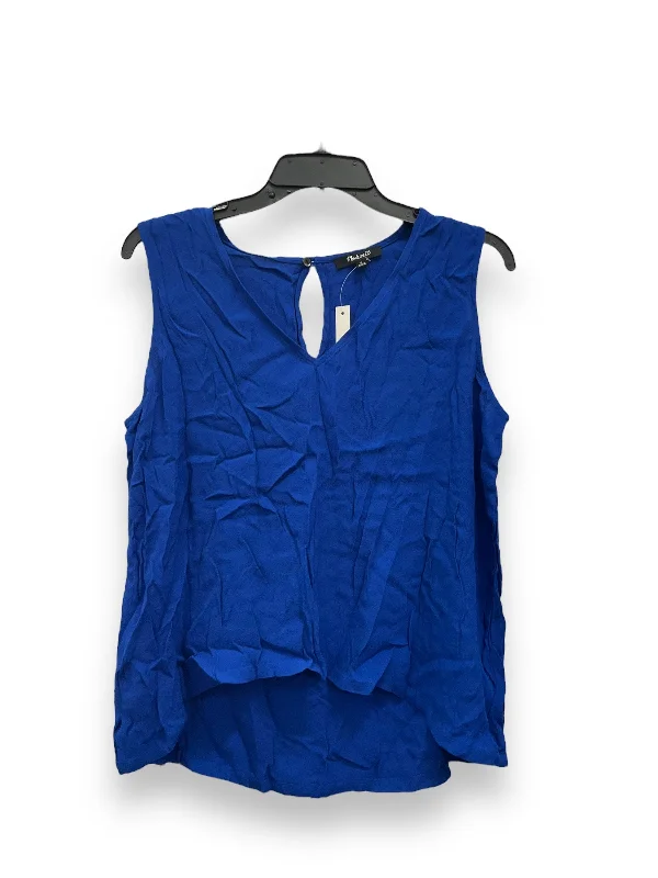 Special Discount Top Sleeveless By Madewell In Blue, Size: M