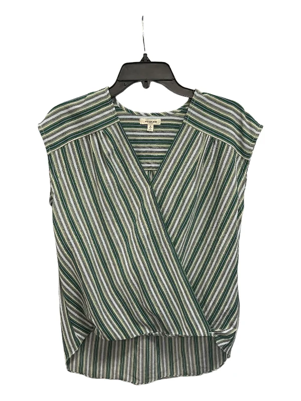 Super Savings Top Sleeveless By Max Studio In Green, Size: S
