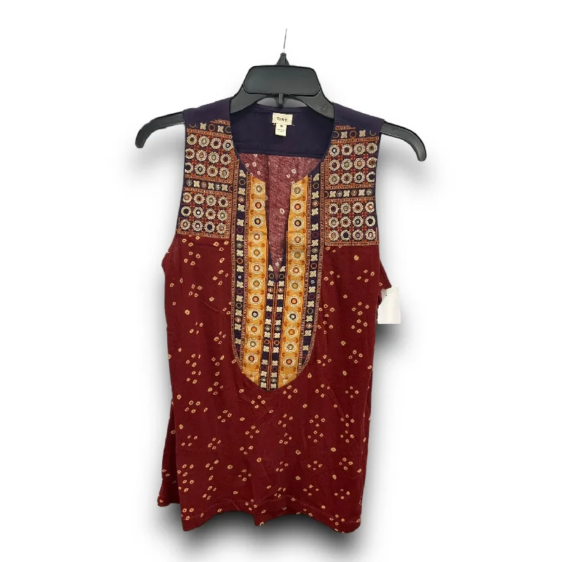 Blowout Deals Top Sleeveless By Tiny In Multi-colored, Size: S