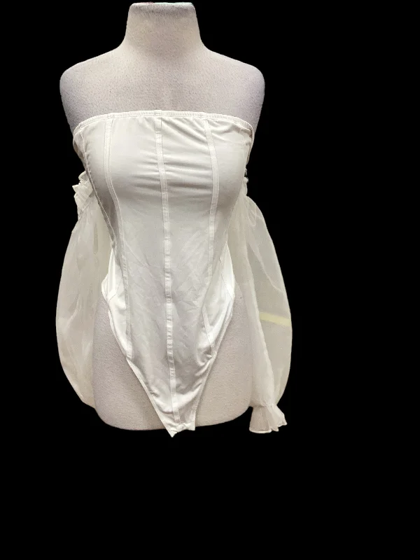 Great Deals White Bodysuit Shein, Size 3x