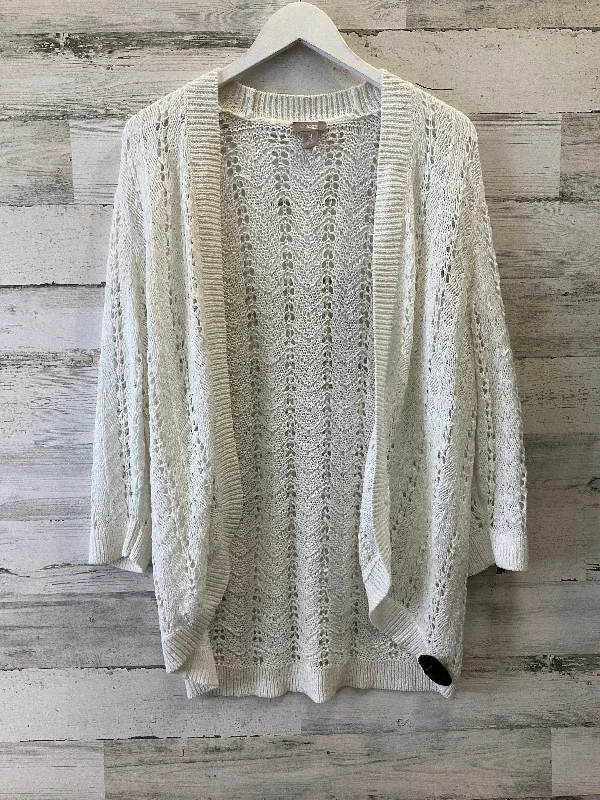 Discount Deals White Cardigan Chicos, Size Xl