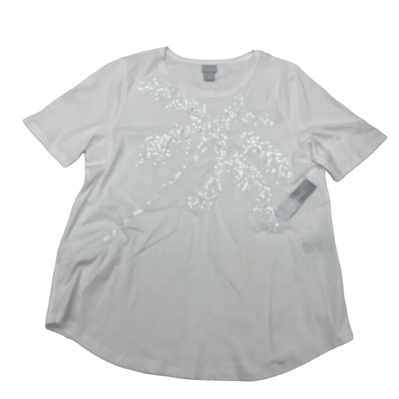 Deal Alert WHITE CHICOS TOP SS, Size M