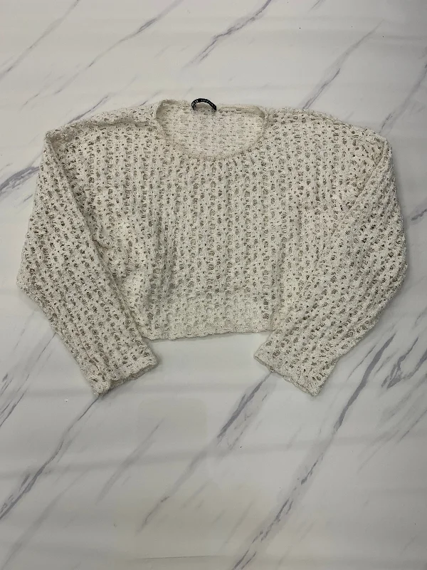 Exclusive Savings White Top Long Sleeve Basic Zara, Size S