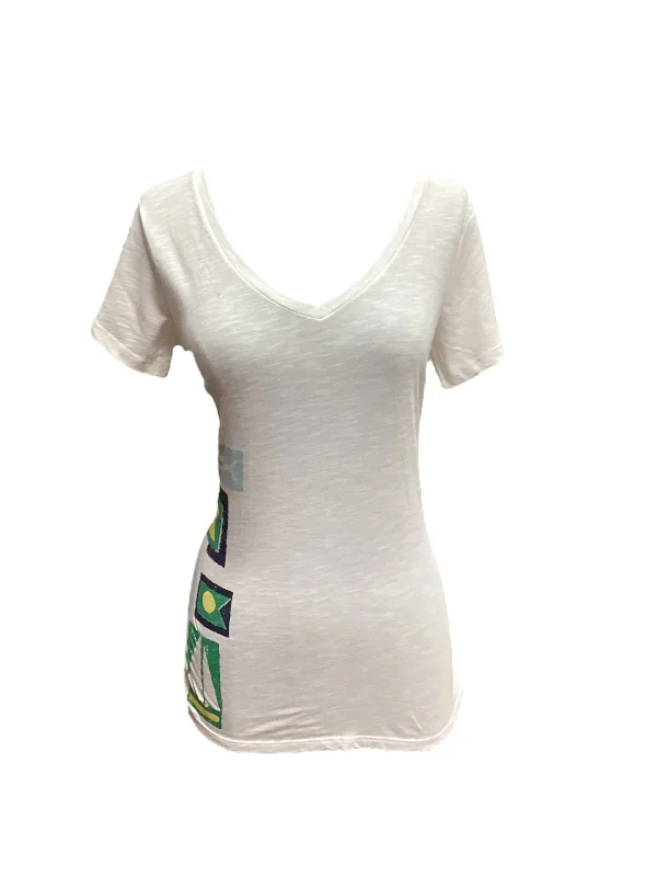 New Markdowns White Top Short Sleeve Columbia, Size S
