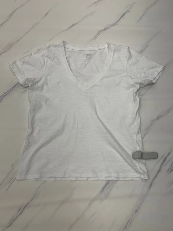 Online Only White Top Short Sleeve Designer Pendleton, Size Xs