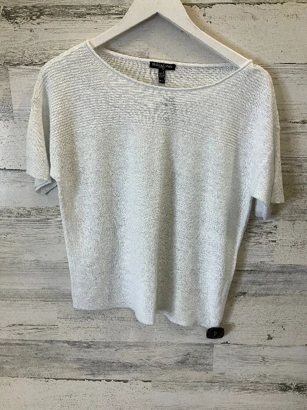 Holiday Sale White Top Short Sleeve Eileen Fisher, Size S
