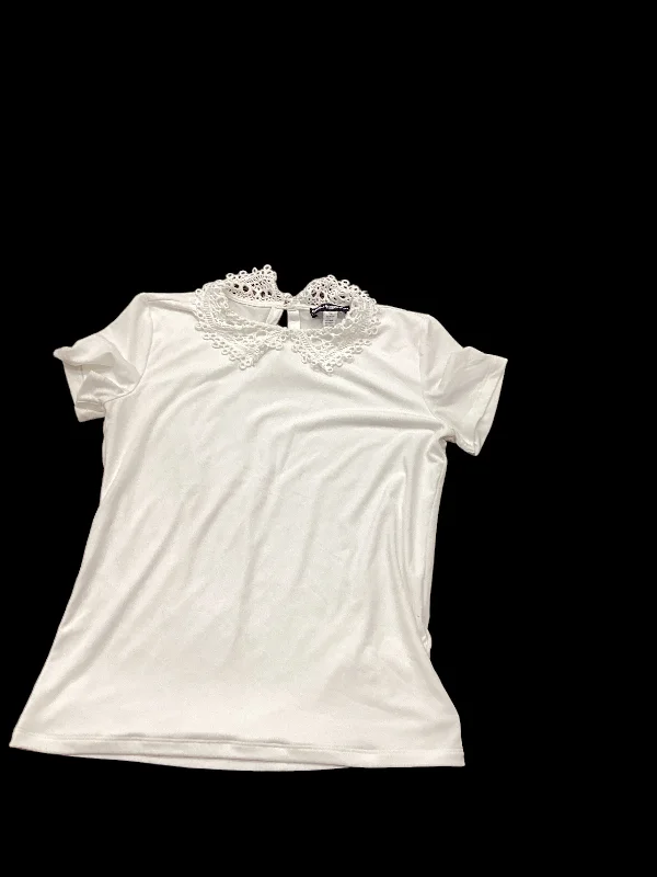Daily Specials White Top Short Sleeve Karl Lagerfeld, Size Xs