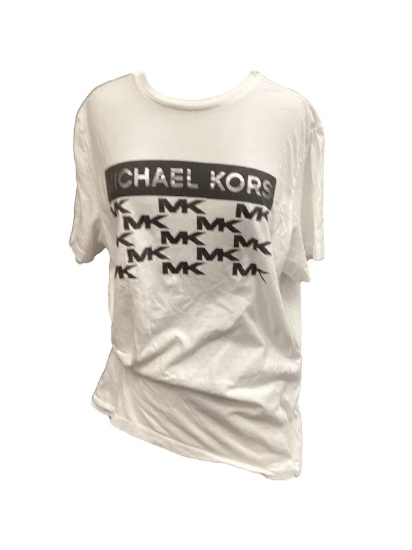 Last Chance White Top Short Sleeve Michael Kors, Size L