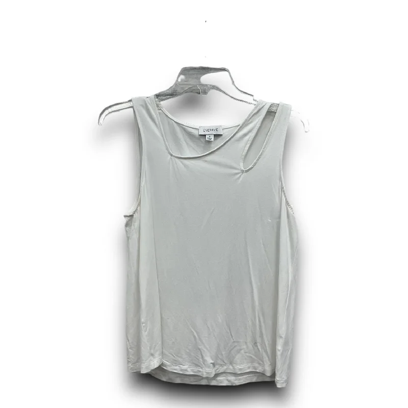 Act Now White Top Sleeveless Evereve, Size M