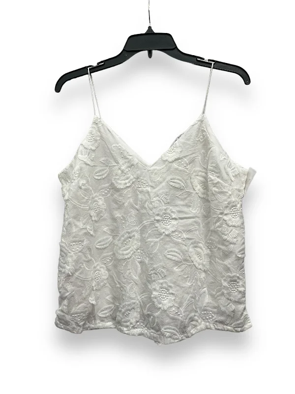Price Cut White Top Sleeveless Ophelia Roe, Size M
