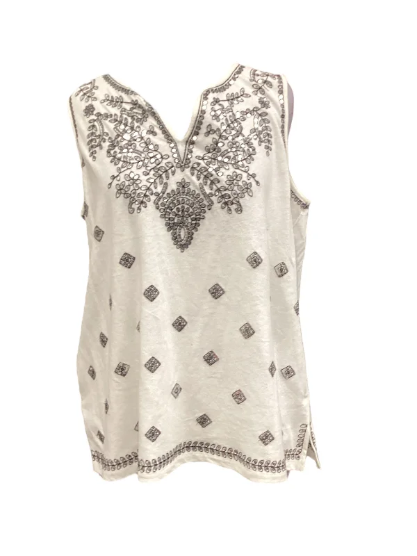 Lowest Prices White Top Sleeveless Premise Studio, Size 1x