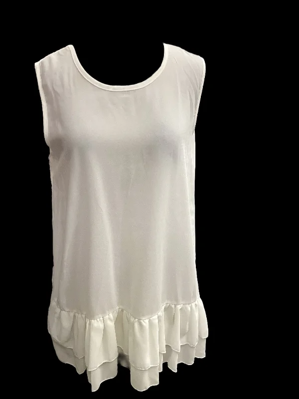 Great Deals White Top Sleeveless Simply Couture, Size Xl