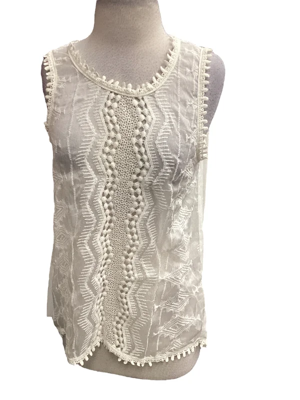 Massive Deals White Top Sleeveless W5, Size S