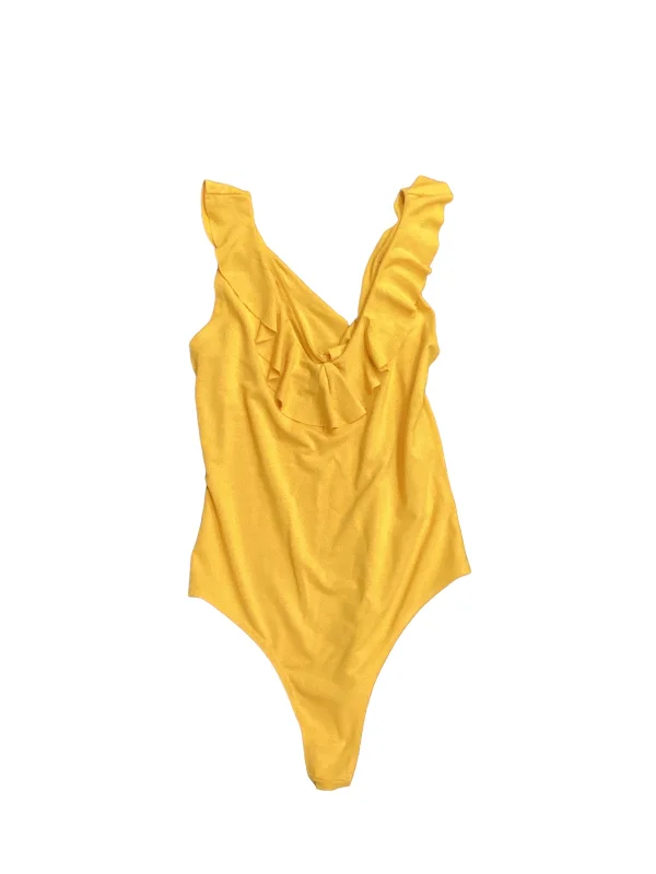 Weekend Special Yellow Bodysuit Forever 21, Size M