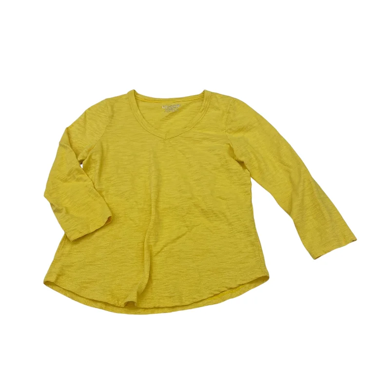 Today’s Deal YELLOW TOP 3/4 SLEEVE BASIC by CHICOS Size:S