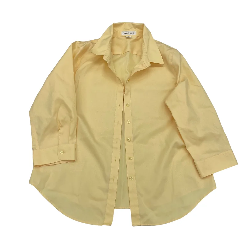 Lowest Price YELLOW TOP 3/4 SLEEVE by COLDWATER CREEK Size:12PETITE